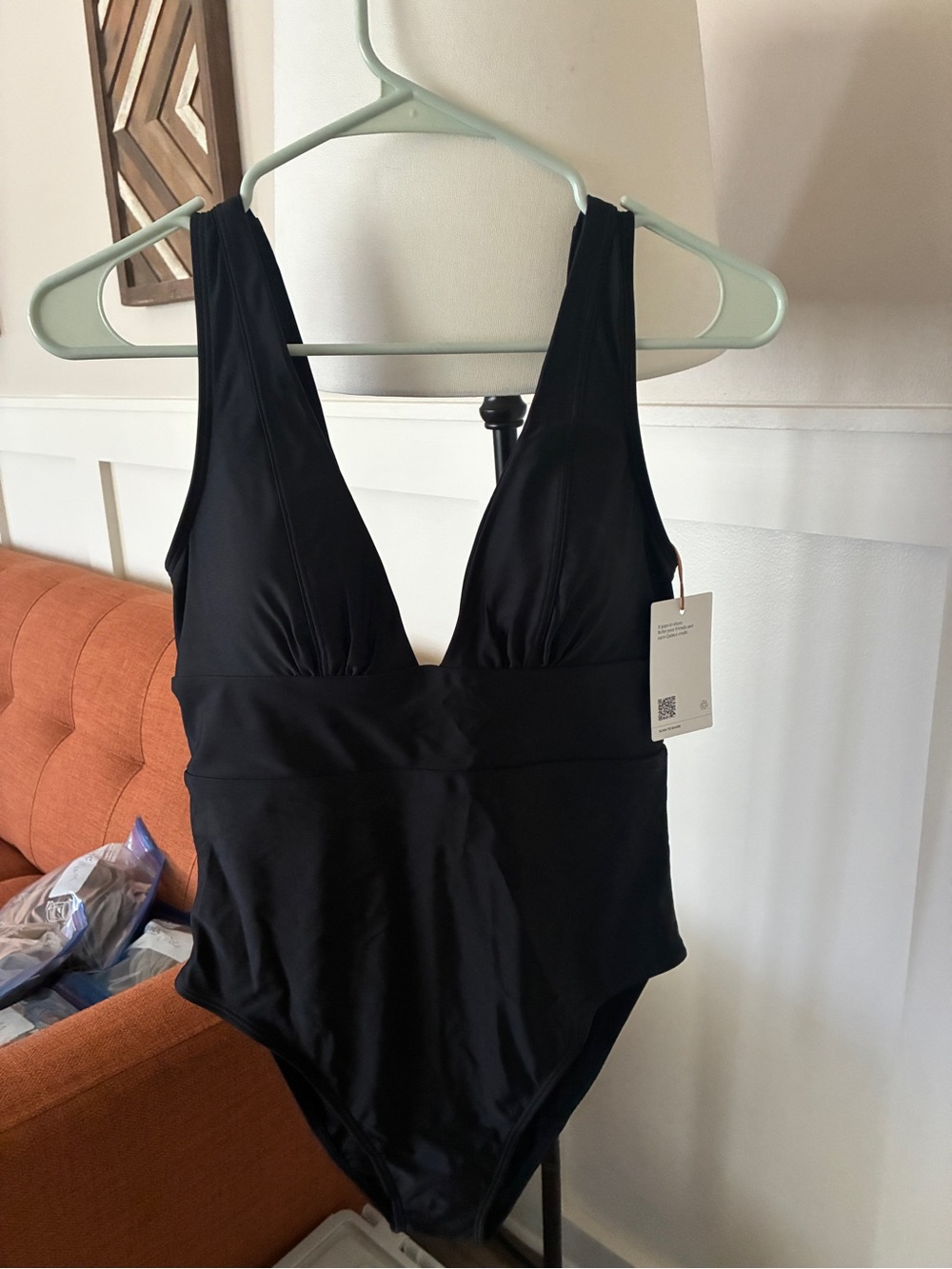 Quince Black Italian One-Piece Swimsuit